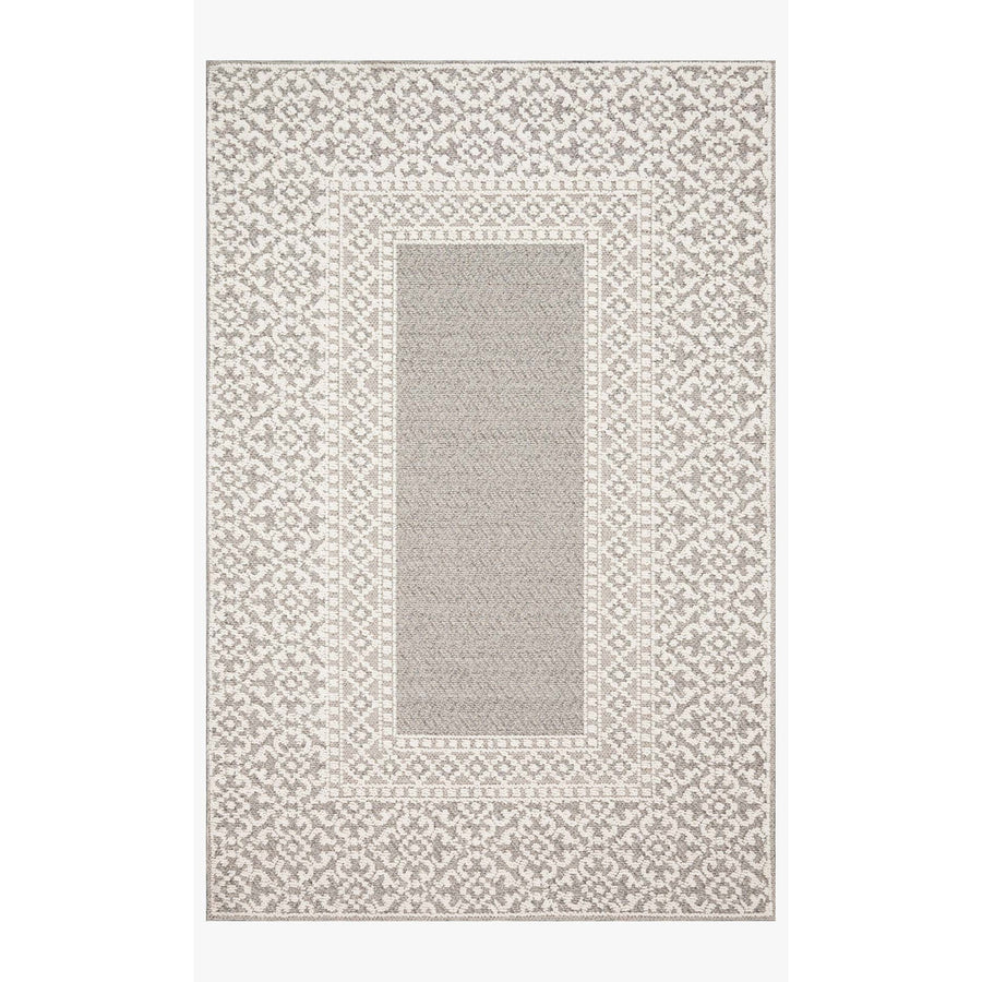 Cole COL-05 Grey / Ivory Area Rug-Loloi-LOLOI-COLECOL-05GYIV2134-Rugs2'-1" x 3'-4"-1-France and Son
