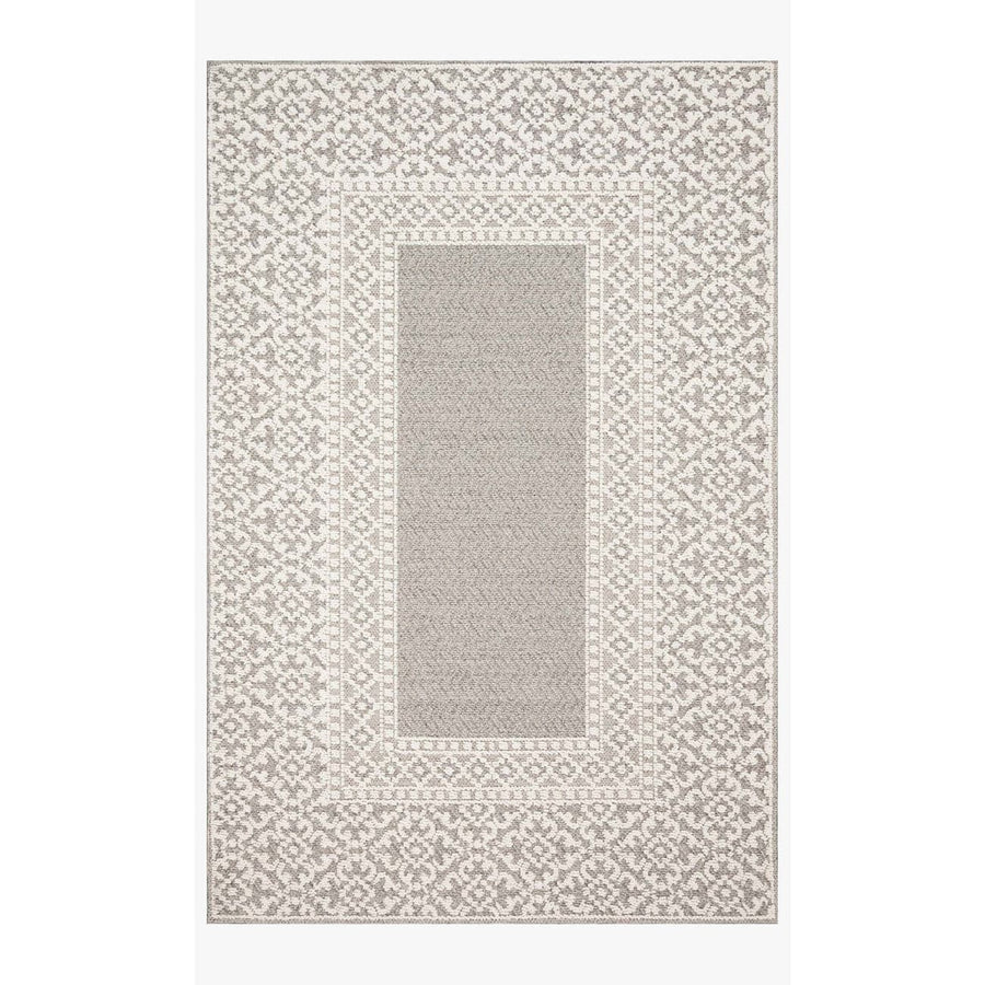 Cole COL-05 Grey / Ivory Area Rug-Loloi-LOLOI-COLECOL-05GYIV2134-Rugs2'-1" x 3'-4"-1-France and Son