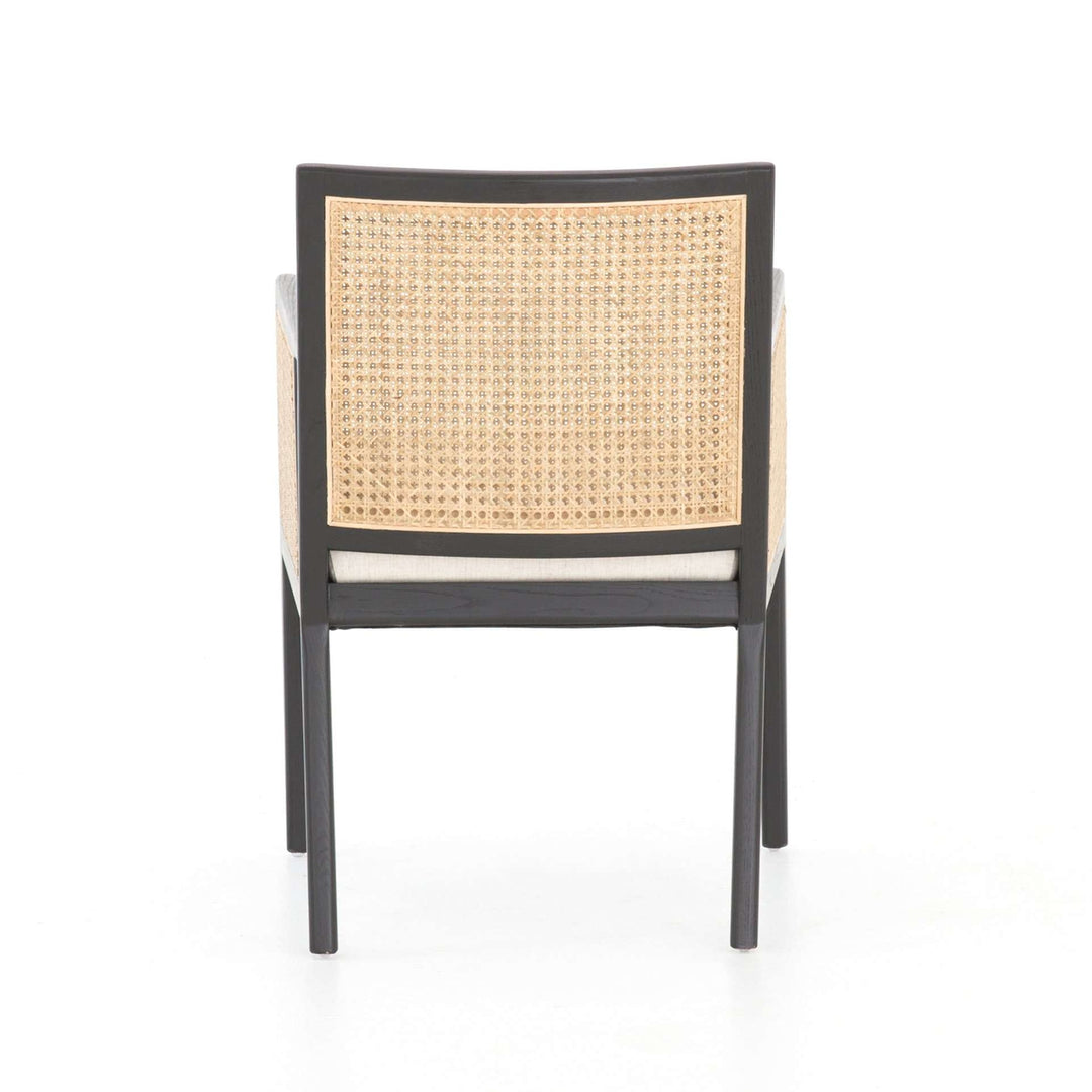 Antonia Cane Dining Arm Chair-Four Hands-FH-101019-011-Dining ChairsBRUSHED EBONY-6-France and Son