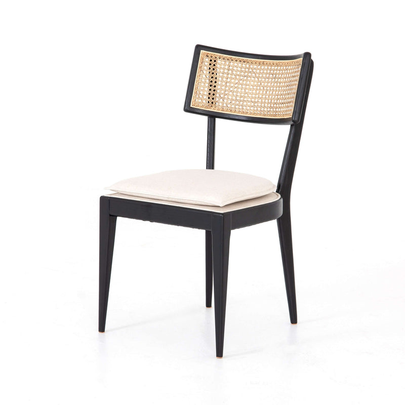 Britt Cane Dining Chair-Four Hands-FH-109519-007-Dining ChairsBrushed Ebony-1-France and Son
