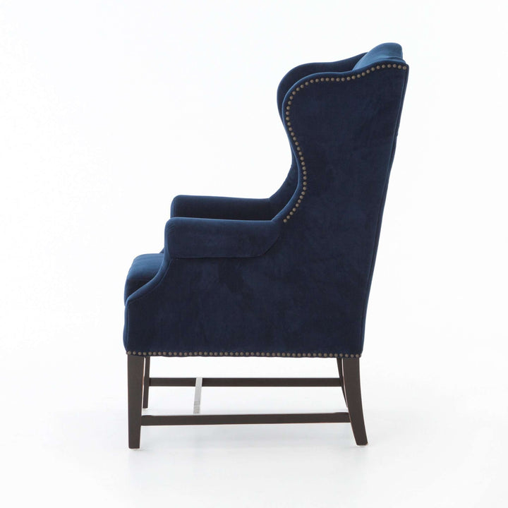 Wing Chair - New Navy-Four Hands-FH-CSD-0026-Lounge Chairs-3-France and Son