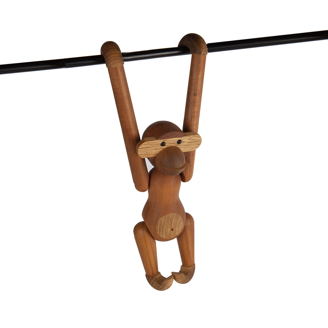 Mid Century Teak Monkey Figurine