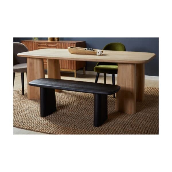 Laurel Dining Bench-Union Home Furniture-UNION-DIN00152-BenchesCharcoal-3-France and Son