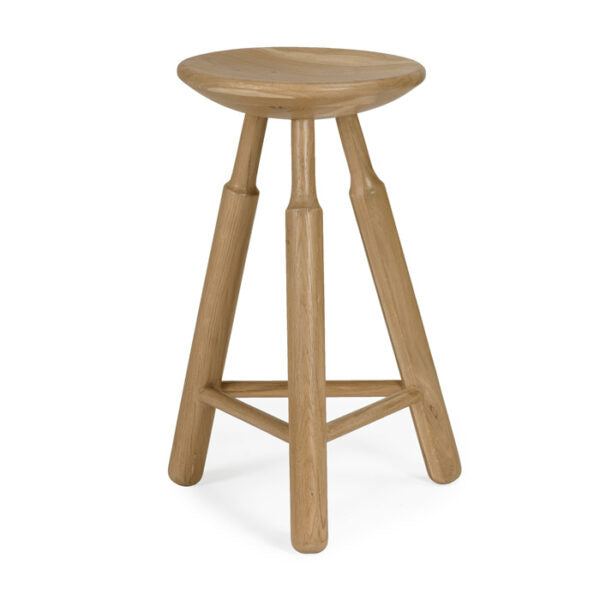 Dowel Counter Stool-Union Home Furniture-UNION-DIN00150-Stools & OttomansNatural-2-France and Son