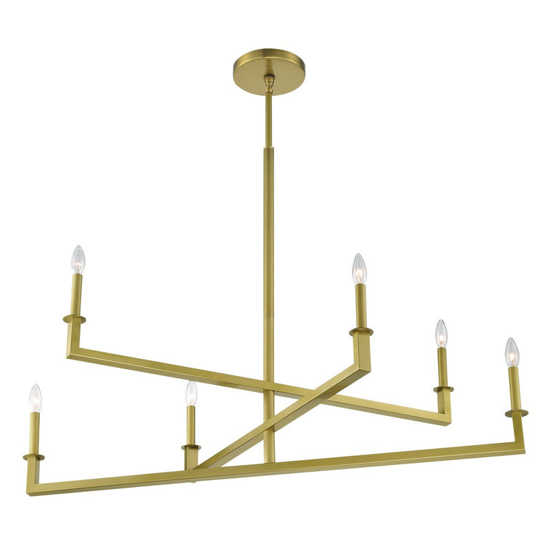 Dante 6 Light Chandelier-Crystorama Lighting Company-CRYSTO-DNT-6046-AG-Chandeliers-2-France and Son