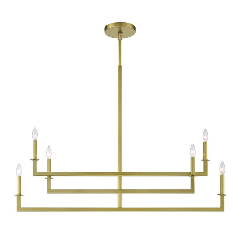 Dante 6 Light Chandelier-Crystorama Lighting Company-CRYSTO-DNT-6046-AG-Chandeliers-3-France and Son