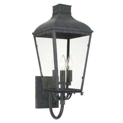 Dumont Outdoor 3 Light Wall Mount-Crystorama Lighting Company-CRYSTO-DUM-9802-GE-Wall Lighting-1-France and Son