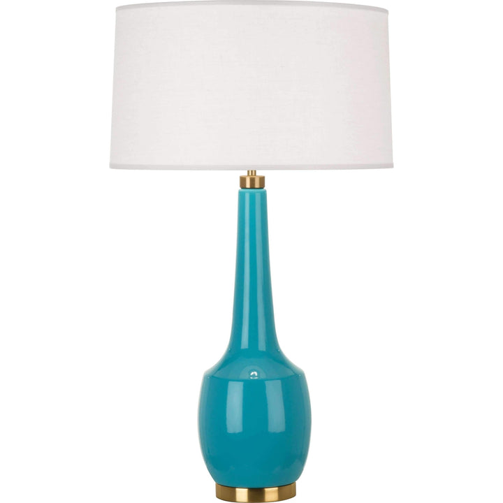 Delilah Table Lamp-Robert Abbey Fine Lighting-ABBEY-EB701-Table LampsEgg Blue-12-France and Son
