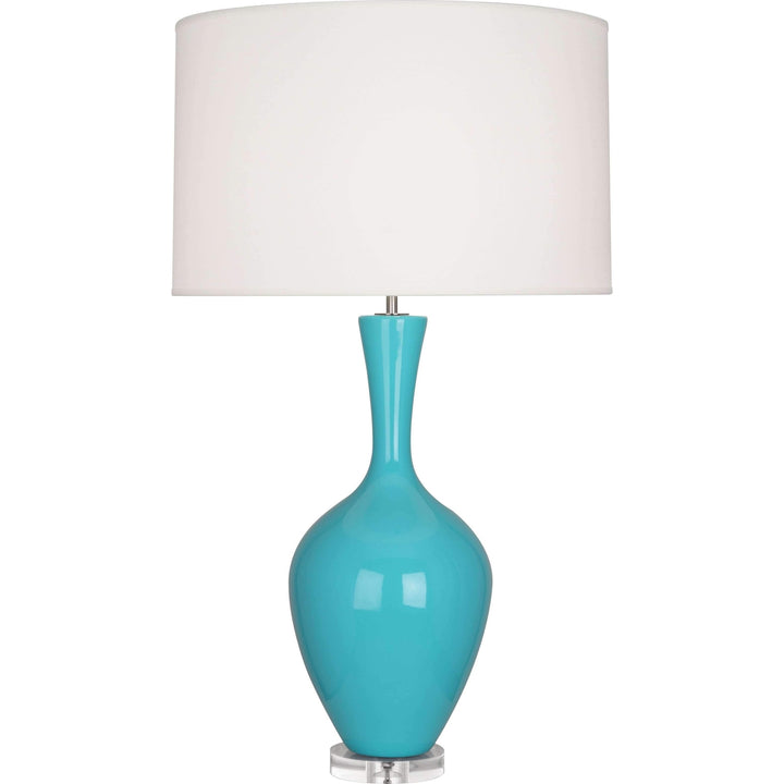 Audrey Table Lamp-Robert Abbey Fine Lighting-ABBEY-EB980-Table LampsEgg Blue-12-France and Son