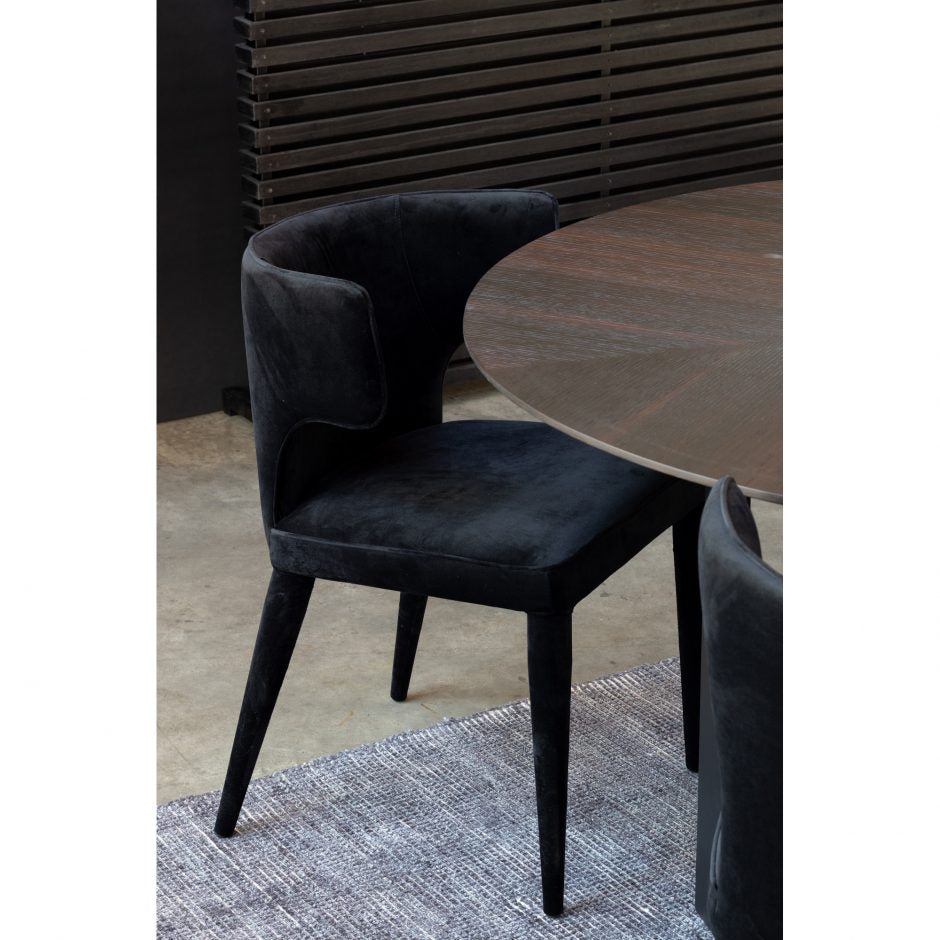 Jennaya Dining Chair Black-Moes-MOE-EH-1103-02-Dining Chairs-2-France and Son