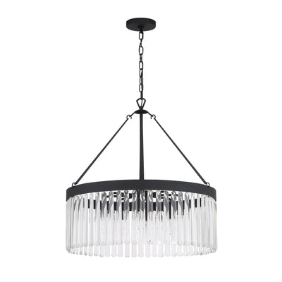 Emory 8 Light Chandelier-Crystorama Lighting Company-CRYSTO-EMO-5406-BF-ChandeliersBlack-4-France and Son