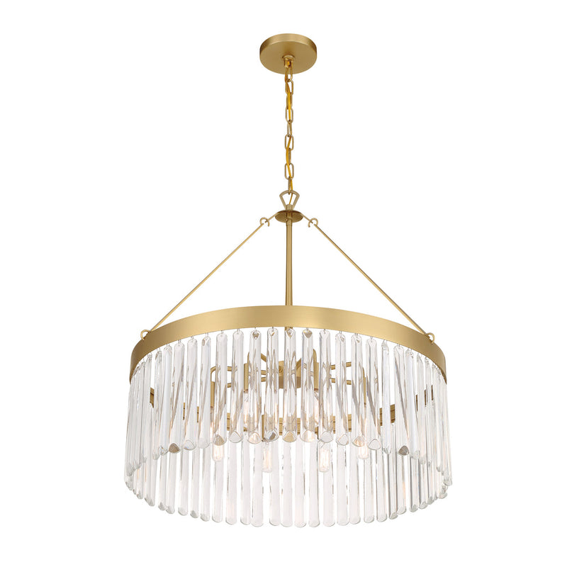 Emory 8 Light Chandelier-Crystorama Lighting Company-CRYSTO-EMO-5406-BF-ChandeliersBlack-6-France and Son