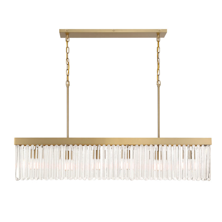 Emory 6 Light Linear Chandelier-Crystorama Lighting Company-CRYSTO-EMO-5407-MG-ChandeliersGold-2-France and Son