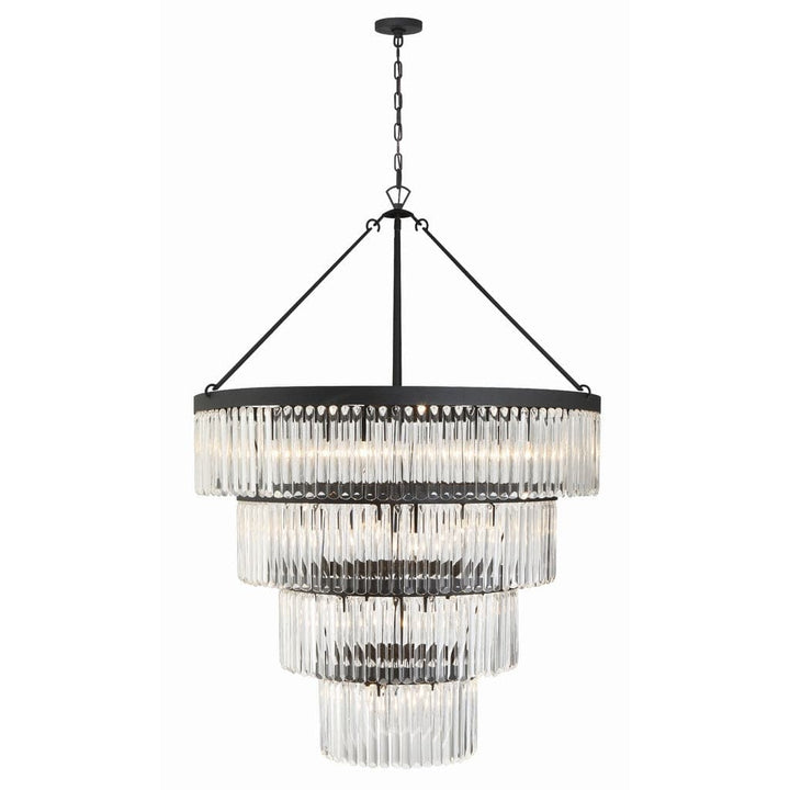 Emory 22 Light Chandelier-Crystorama Lighting Company-CRYSTO-EMO-5409-BF-ChandeliersBlack Forged-1-France and Son