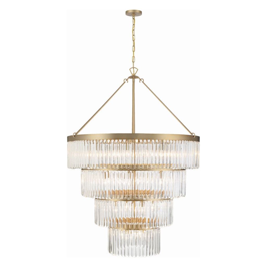 Emory 22 Light Chandelier-Crystorama Lighting Company-CRYSTO-EMO-5409-MG-ChandeliersModern Gold-3-France and Son