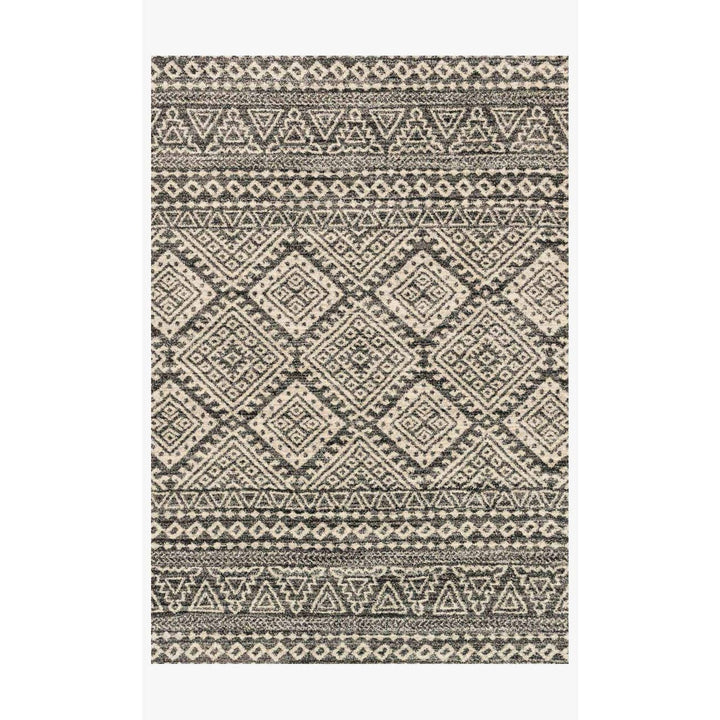 Emory EB-08 Graphite / Ivory Area Rug-Loloi-LOLOI-EMOREB-08GTIV3A57-Rugs3'-10" x 5'-7"-1-France and Son