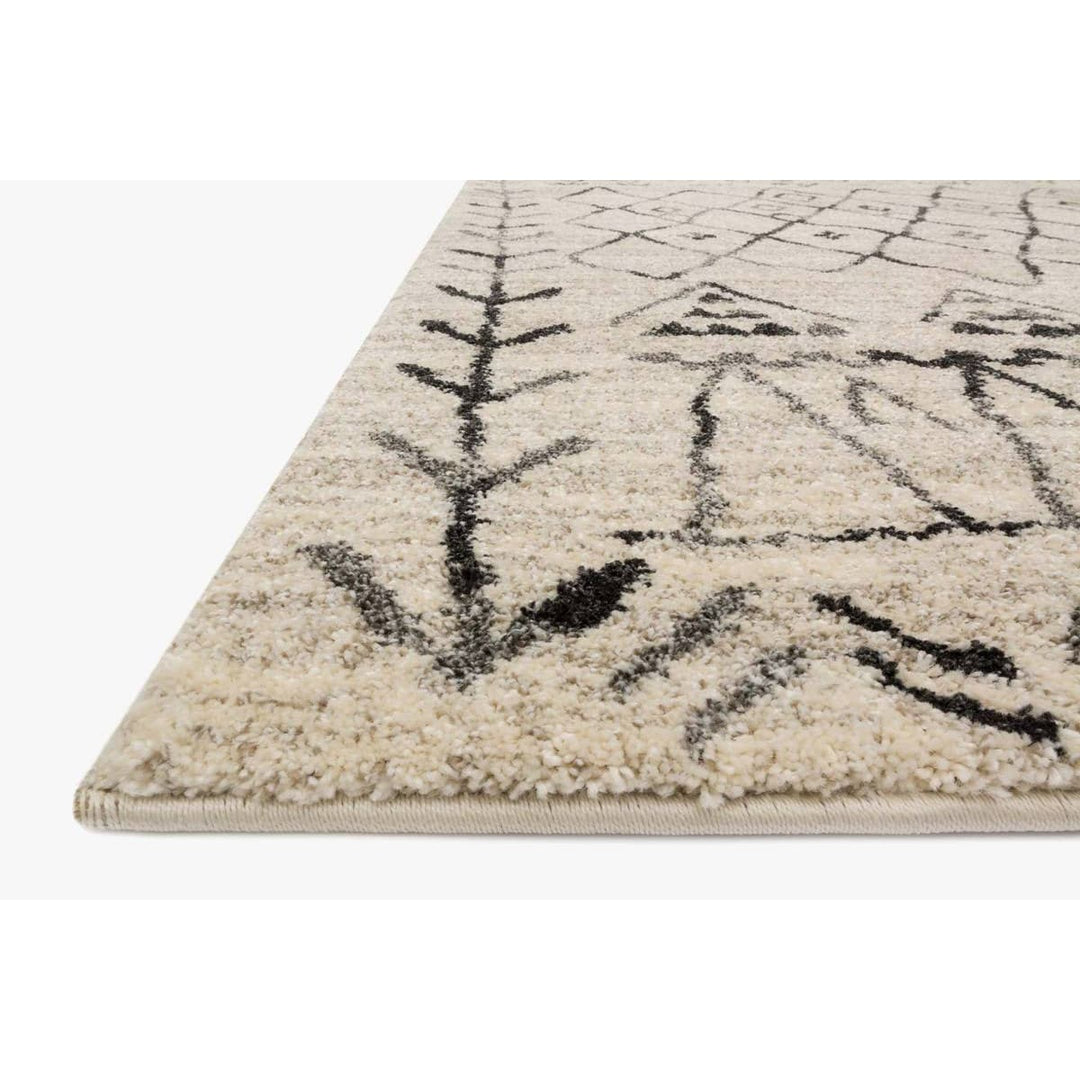 Emory EB-09 Heather Gray / Black Area Rug-Loloi-LOLOI-EMOREB-09HGBL2577-Rugs2'-5" x 7'-7"-4-France and Son