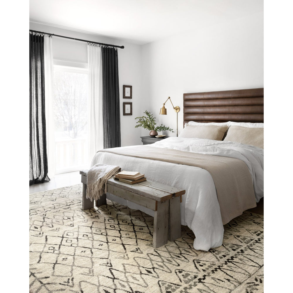 Emory EB-09 Heather Gray / Black Area Rug-Loloi-LOLOI-EMOREB-09HGBL2577-Rugs2'-5" x 7'-7"-2-France and Son