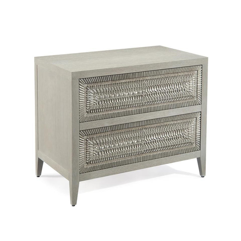 Cosmos Two-Drawer Nightstand-John Richard-JR-EUR-03-0656-Nightstands-1-France and Son