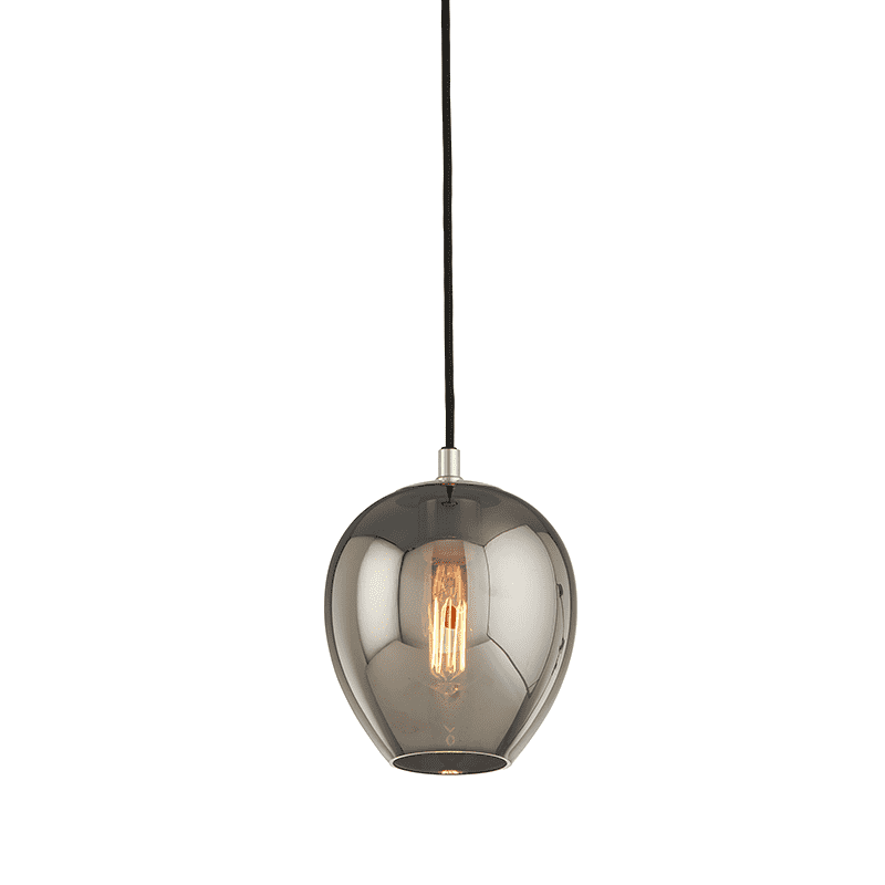 Odyssey 1Lt Pendant Mini Carbide Black And Polished Nickel-Troy Lighting-TROY-F4293-TBK/PN-Pendants-1-France and Son