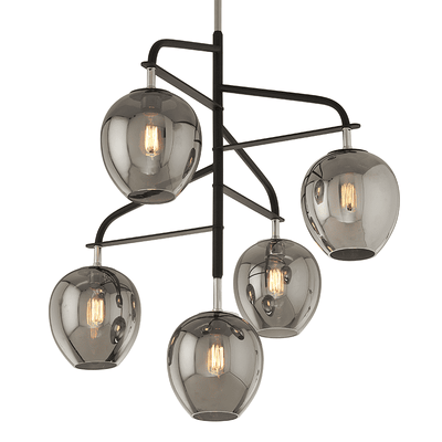 Odyssey 5Lt Pendant Large Carbide Black And Polished Nickel-Troy Lighting-TROY-F4297-Pendants-1-France and Son
