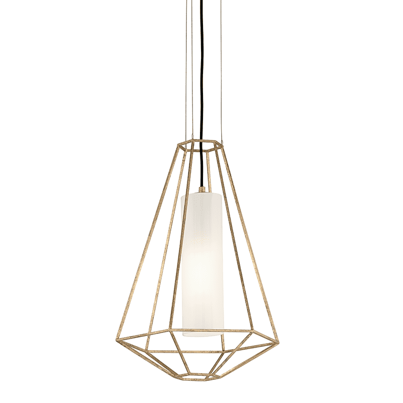 Silhouette 1Lt Pendant Small Gold Leaf-Troy Lighting-TROY-F5213-Pendants-1-France and Son