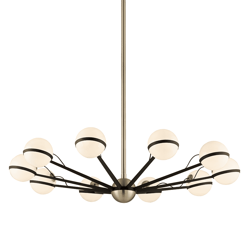 Ace 10Lt Chandelier Large Textured Bronze And Brushed Brass-Troy Lighting-TROY-F5306-ChandeliersTextured Bronze Brushed Brass-1-France and Son