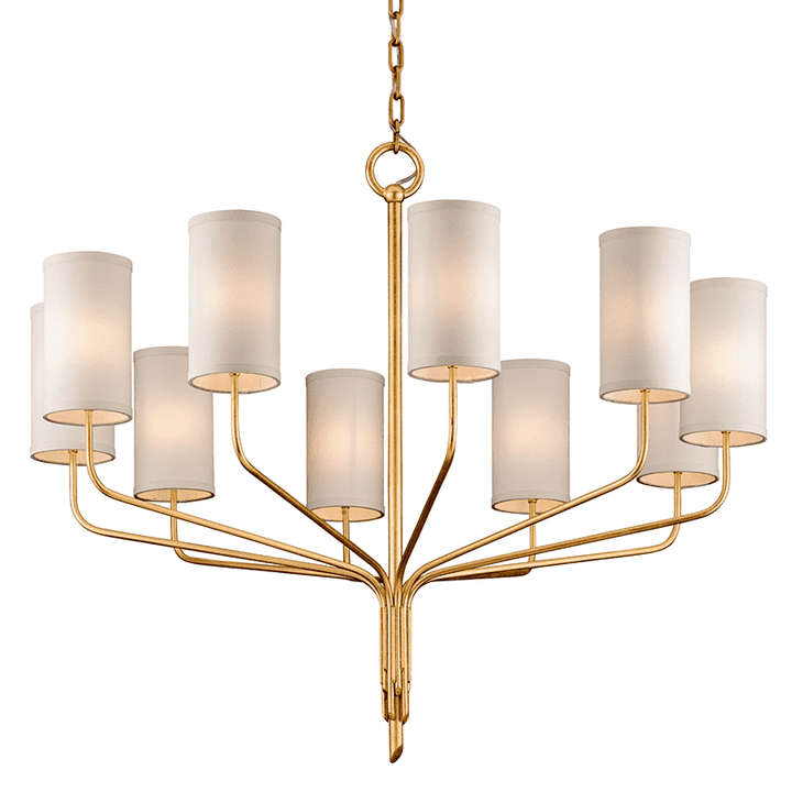 Juniper 10Lt Chandelier-Troy Lighting-TROY-F6169-ChandeliersGold Leaf-2-France and Son