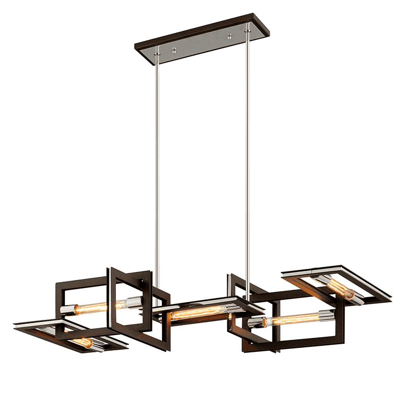 Enigma 5 Light Linear-Troy Lighting-TROY-F6185-ChandeliersBronze-4-France and Son