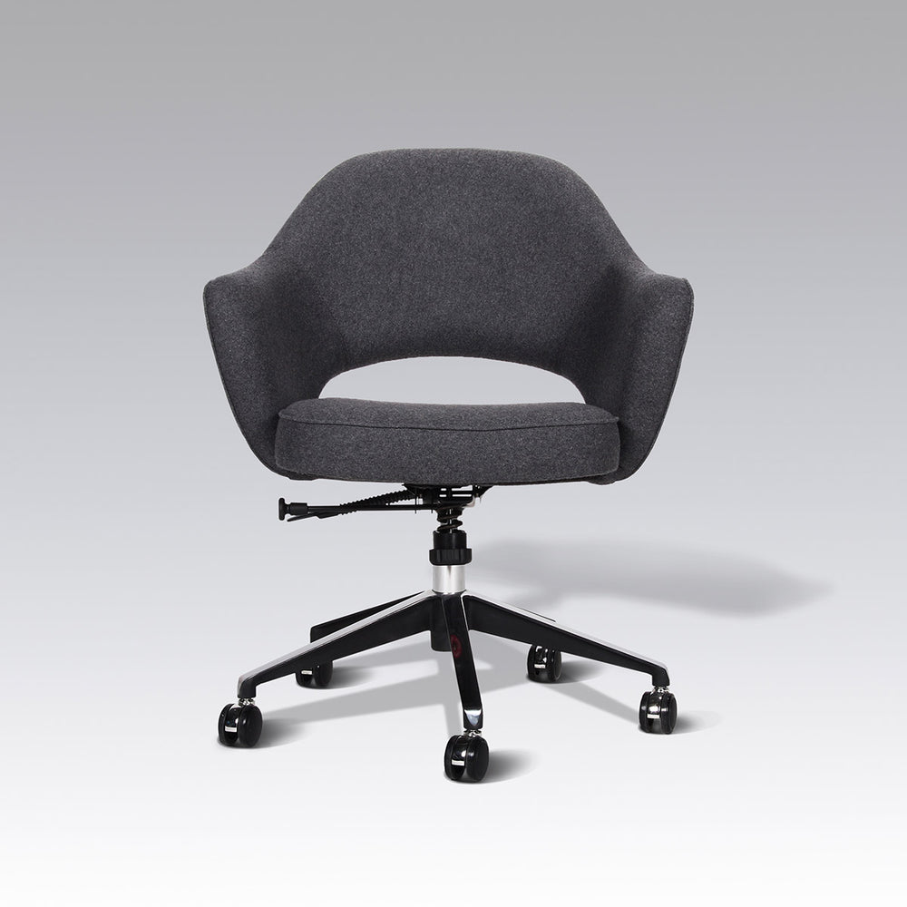 Saarinen Executive Armchair with Casters-France & Son-FB0004GREY-Task Chairs-2-France and Son