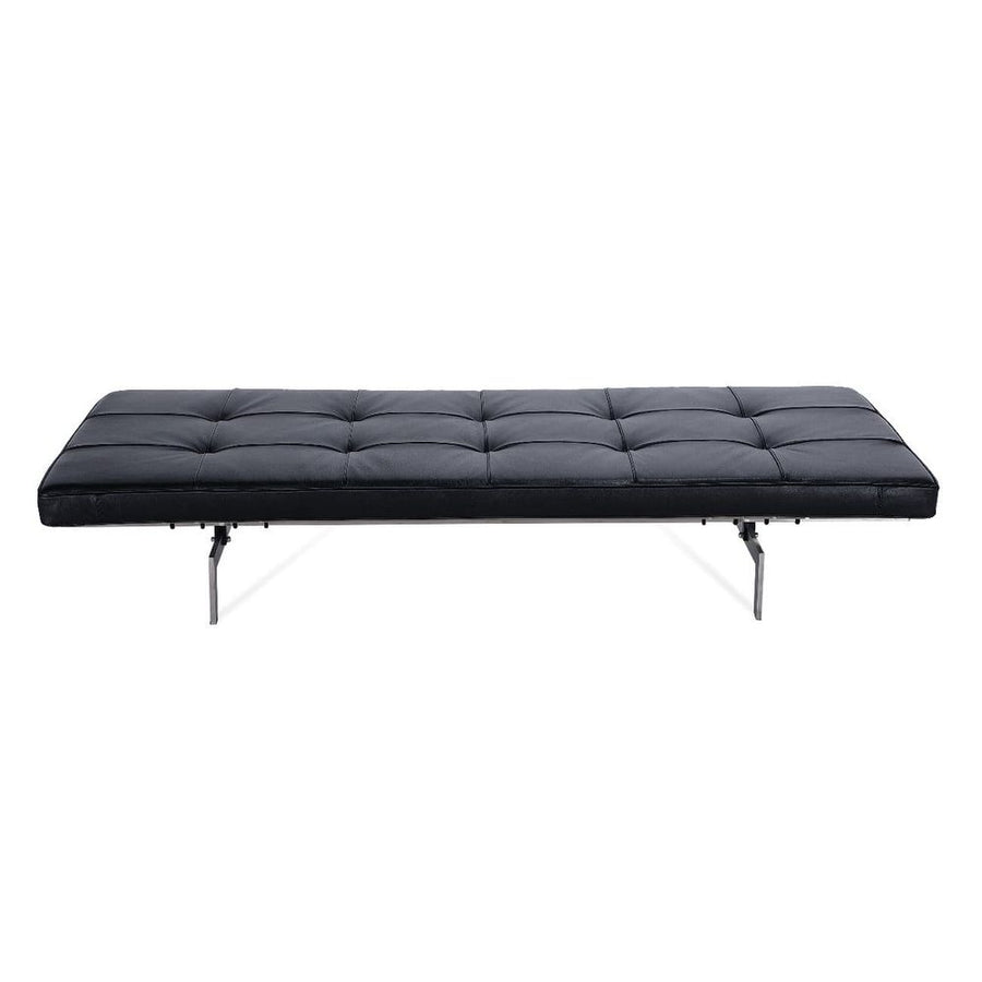 Poul Leather Daybed-France & Son-FB6639BLK-Daybeds-1-France and Son