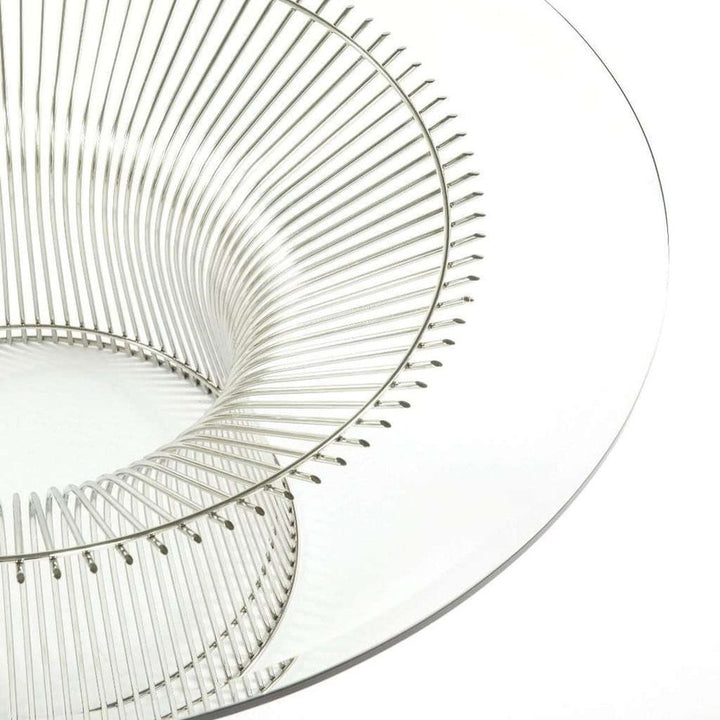 Mid Century Platner Coffee Table - Polished Steel-France & Son-FB8488GLASS-Coffee Tables-3-France and Son