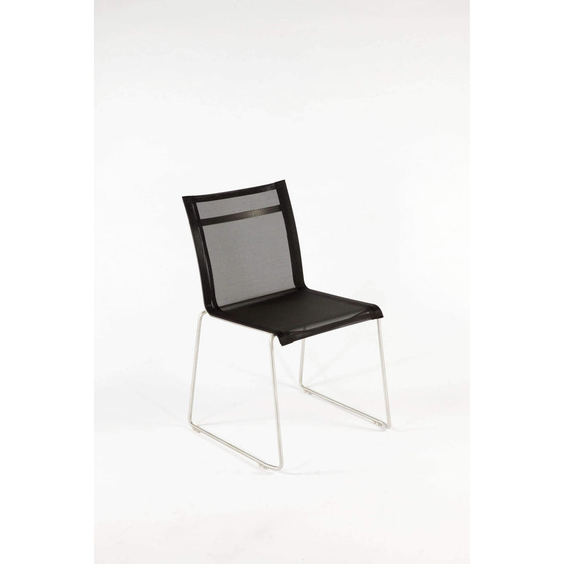 Lanai Side Chair - Outdoor-France & Son-FCC0701BLK-Outdoor Dining Chairs-1-France and Son