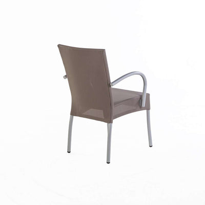 Outdoor Dining Armchair-France & Son-FCC1804TAUPE-Outdoor Dining Chairs-3-France and Son