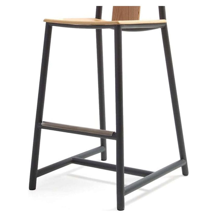 Horsens Panda Bar Stool-France & Son-FEB3449DGREYC-Bar Stools-5-France and Son