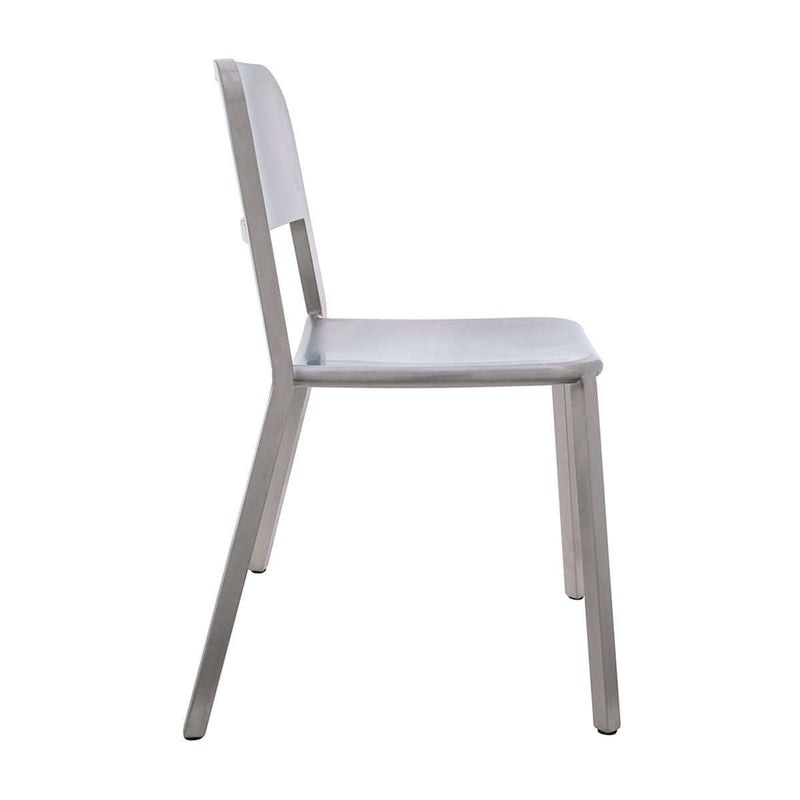 Cosimo Stacking Chair - Brushed Stainless-France & Son-FEC3606BSS-Dining Chairs-4-France and Son