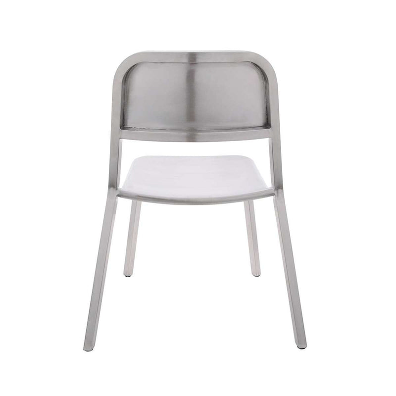Cosimo Stacking Chair - Brushed Stainless-France & Son-FEC3606BSS-Dining Chairs-3-France and Son