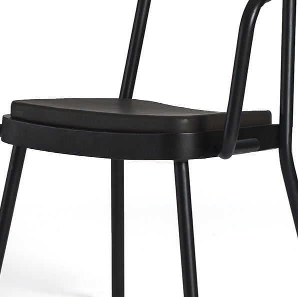 Chomchom Dining Chair-France & Son-FEC5249BLK-Dining Chairs-3-France and Son