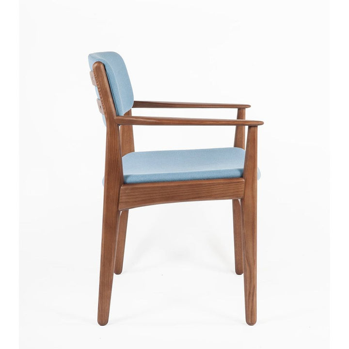Josef Dining Arm Chair - Blue-France & Son-FEC9119LBLUE-Dining Chairs-3-France and Son