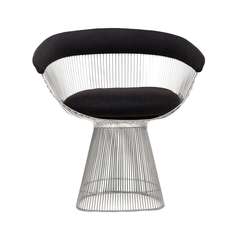 Platner Dining Chair - White Metal-France & Son-FHC5788BLKSS-Dining ChairsPolished Steel-7-France and Son