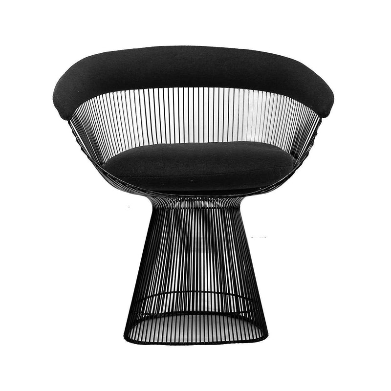 Platner Dining Chair - White Metal-France & Son-FHC5788BLKBLK-Dining ChairsAll Black-3-France and Son