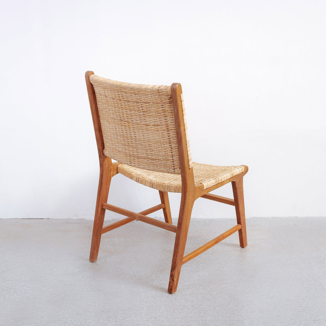 Basham Cane Dining Side Chair-France & Son-FL1024-Dining Chairs-2-France and Son