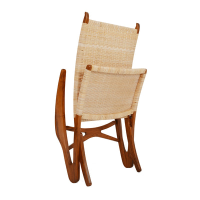 Hans Dolphin Lounge Chair-France & Son-FL1037NTRL-Lounge ChairsBrown-2-France and Son