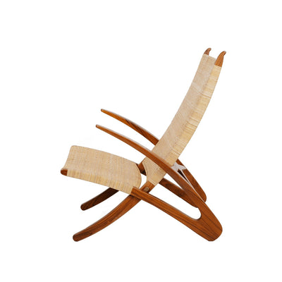 Hans Dolphin Lounge Chair-France & Son-FL1037NTRL-Lounge ChairsBrown-3-France and Son