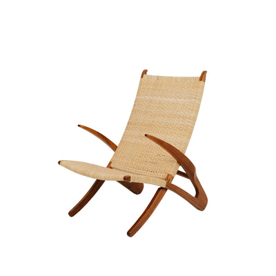 Hans Dolphin Lounge Chair-France & Son-FL1037NTRL-Lounge ChairsBrown-1-France and Son