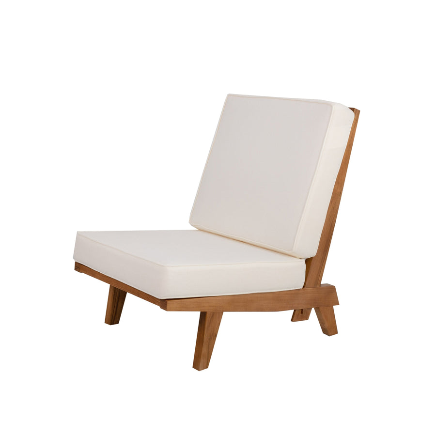 Naka Armless Platform Lounge Chair-France & Son-FL1042BGE-SQ-Lounge Chairs-1-France and Son