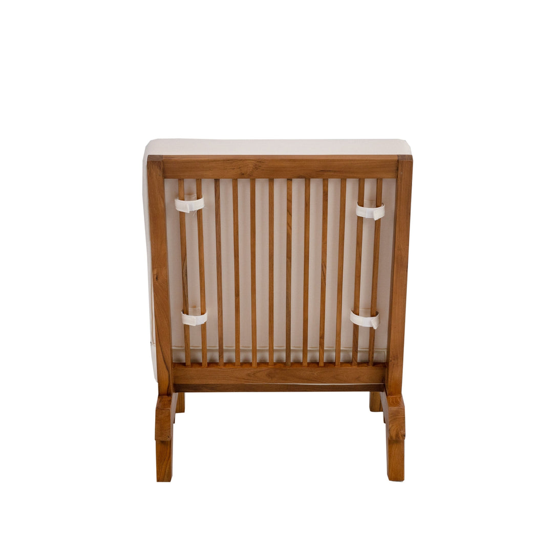 Naka Armless Platform Lounge Chair-France & Son-FL1042BGE-SQ-Lounge Chairs-6-France and Son