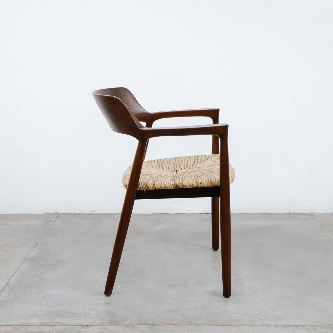 Pavels Woven Seat Dining Chair-France & Son-FL1351NEW-Dining ChairsNatural Teak-11-France and Son