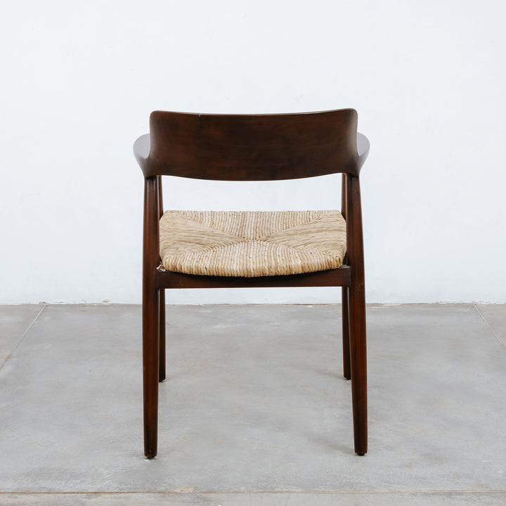 Pavels Woven Seat Dining Chair-France & Son-FL1351NEW-Dining ChairsNatural Teak-10-France and Son