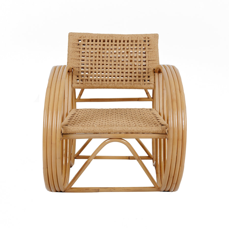 Pretzel Lounge Chair - Hand Woven-France & Son-FL1059NTRL-Lounge Chairs-3-France and Son